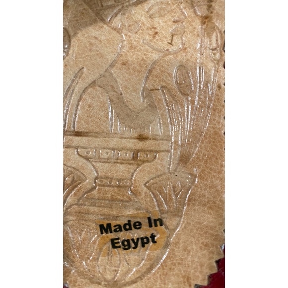 Nwot. Egyptian leather slides. - Picture 10 of 11